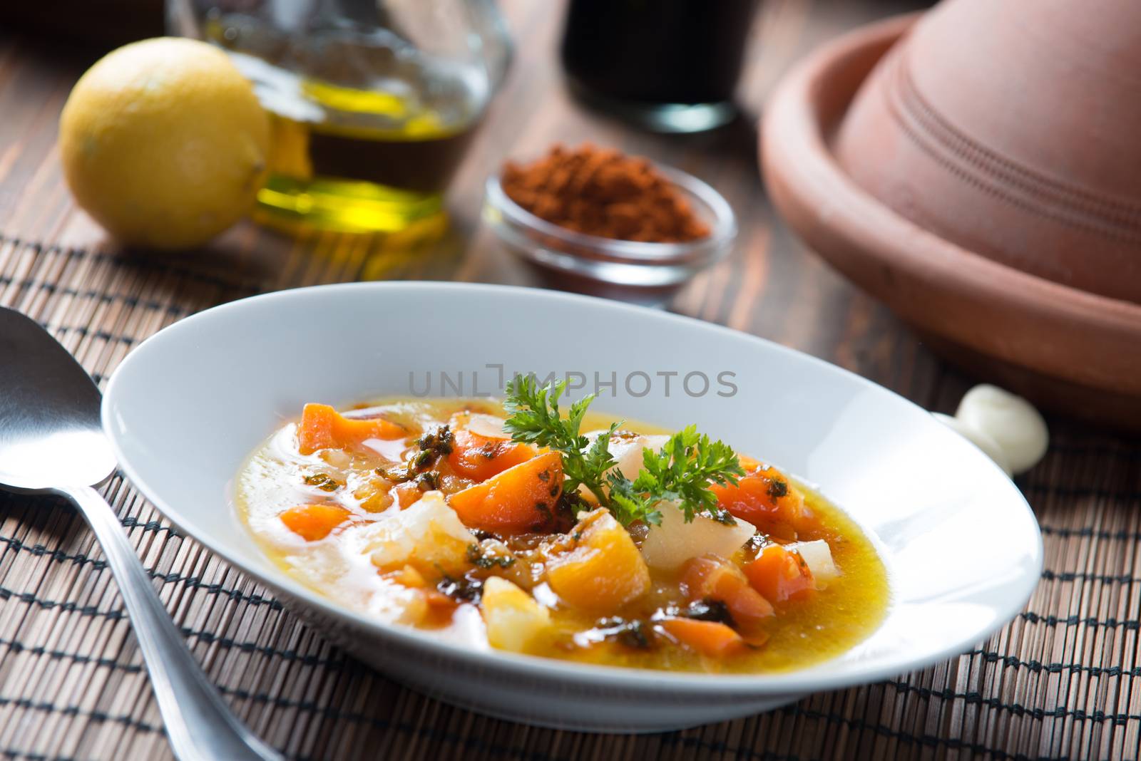 Moroccan pumpkin soup