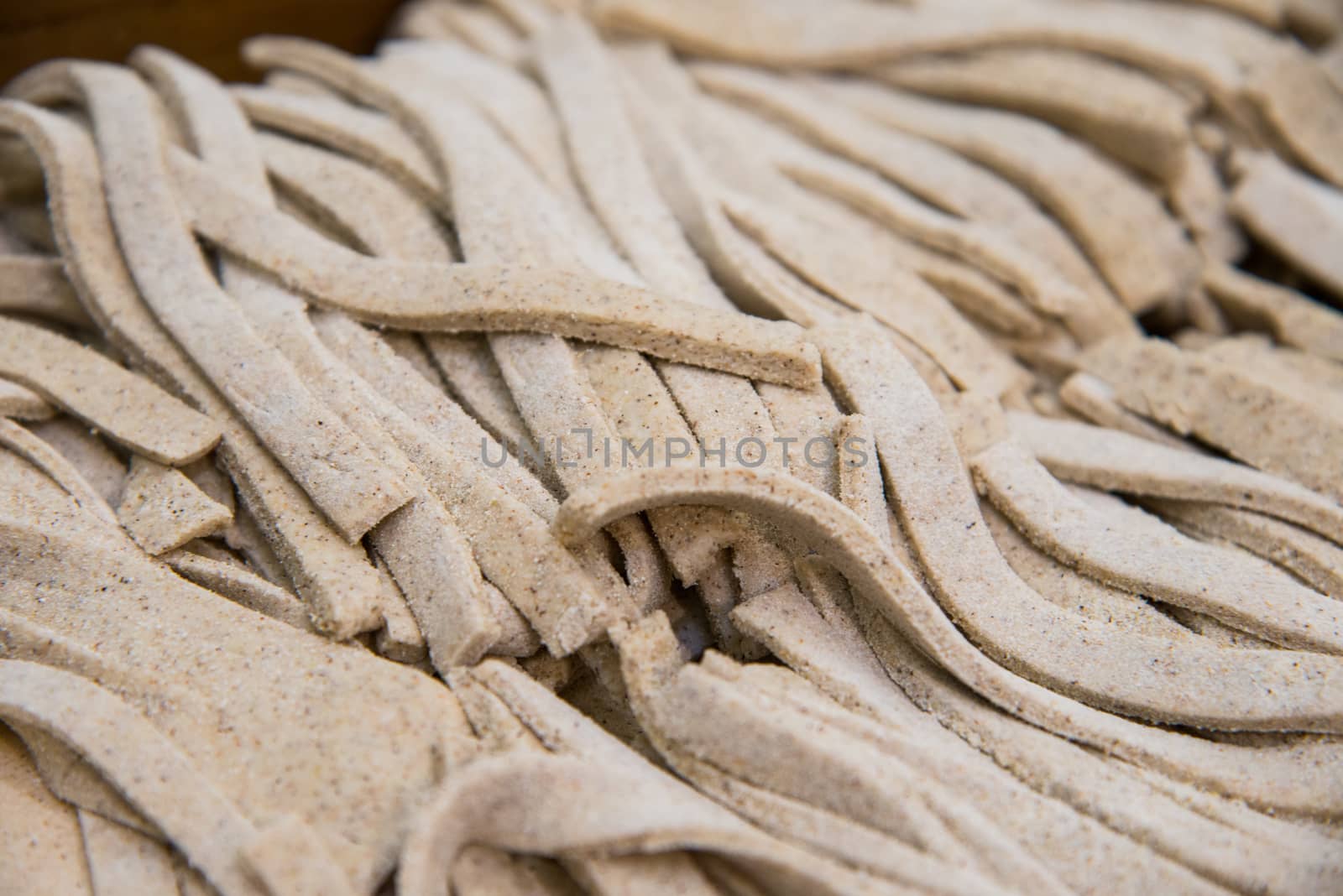 Home made tagliatelle pizzoccheri by crampinini