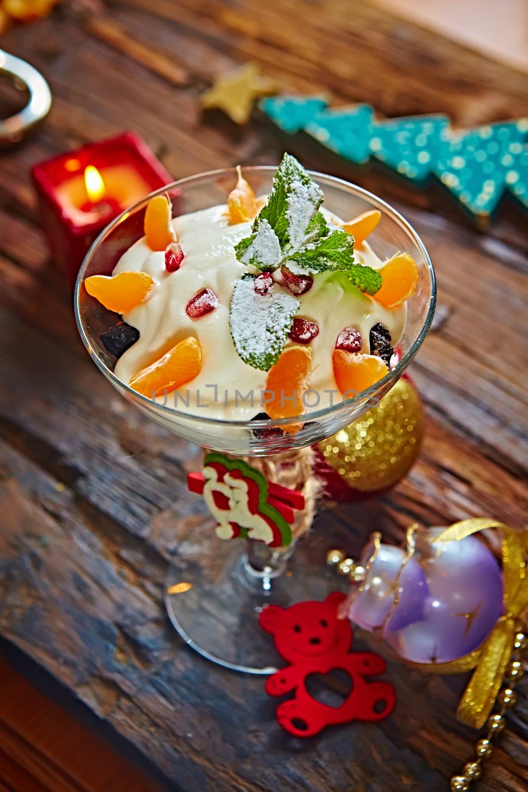 Delicious mandarin orange dessert  by sarymsakov