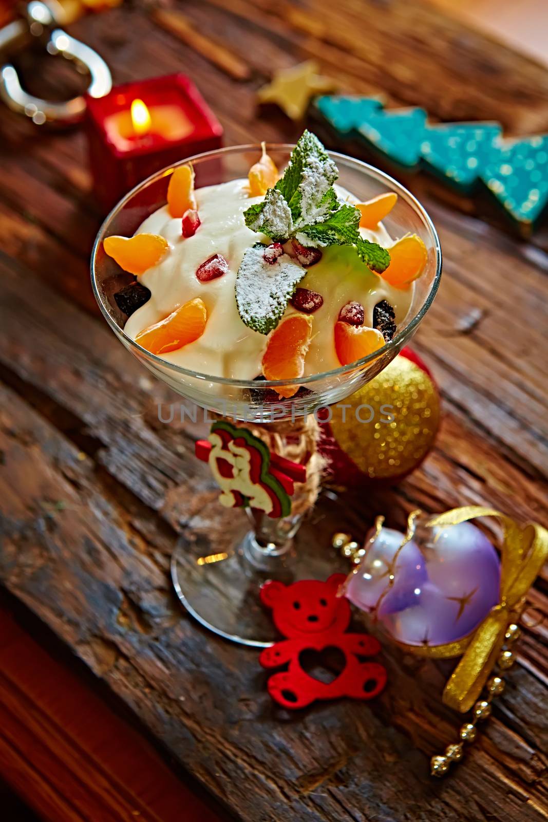 Delicious mandarin orange dessert  by sarymsakov