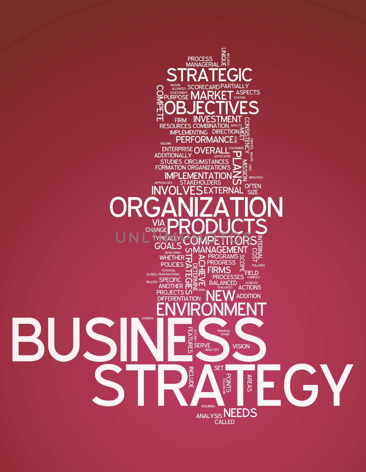 Word Cloud with Business Strategy related tags