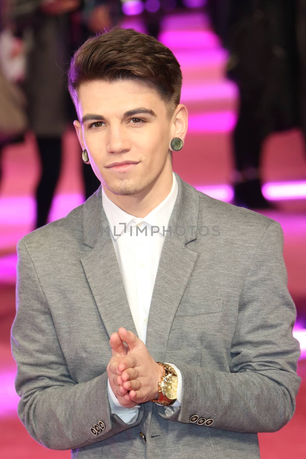 UK, London: Jake Sims is pictured at How to be single European film premiere at Leicester Square, London on February 9, 2016.