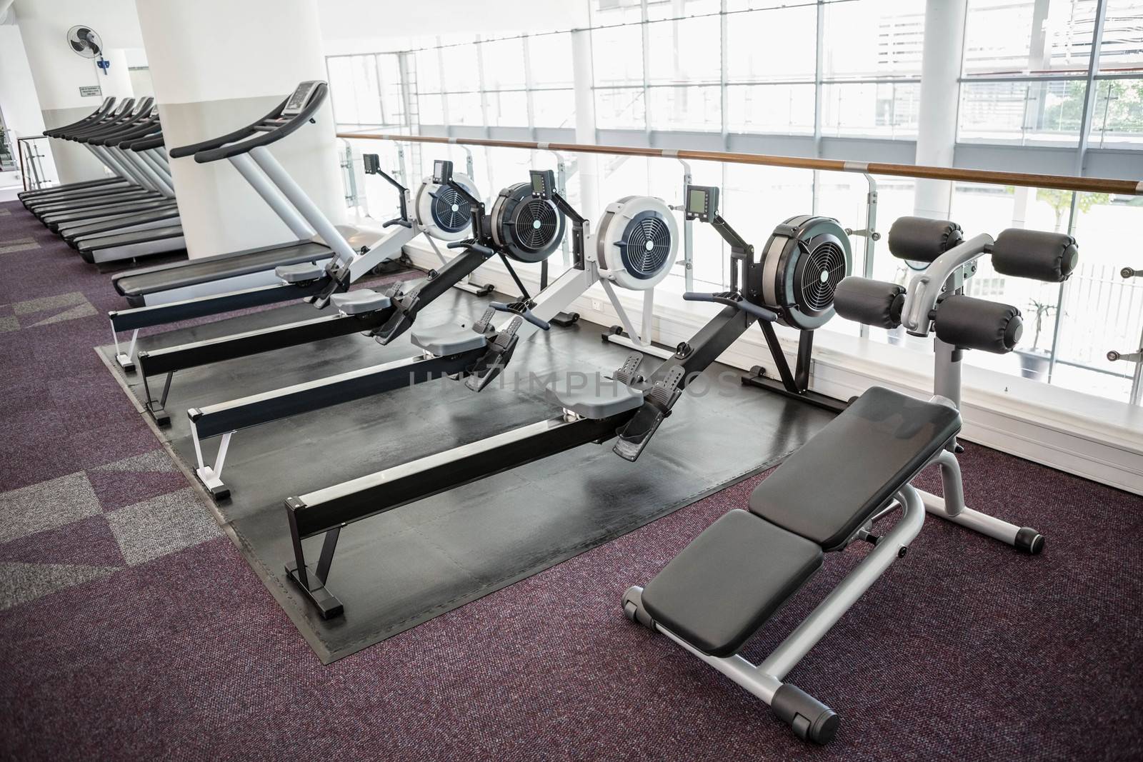 Gym with no people interior