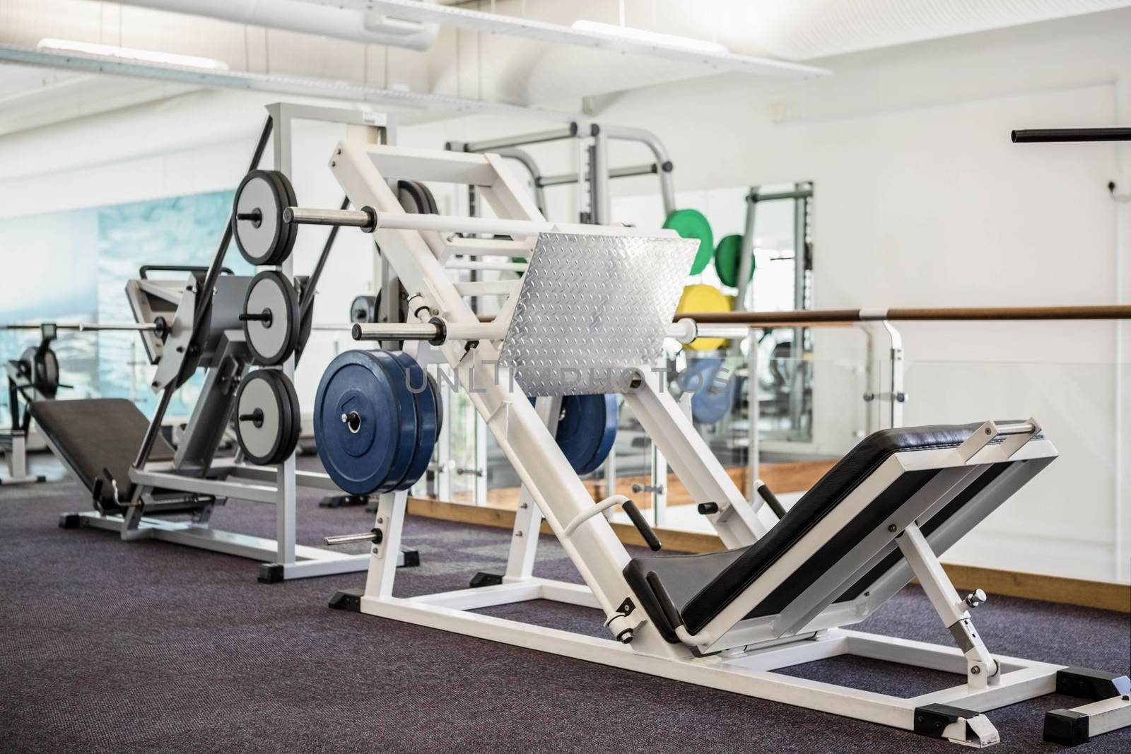 Gym with no people interior