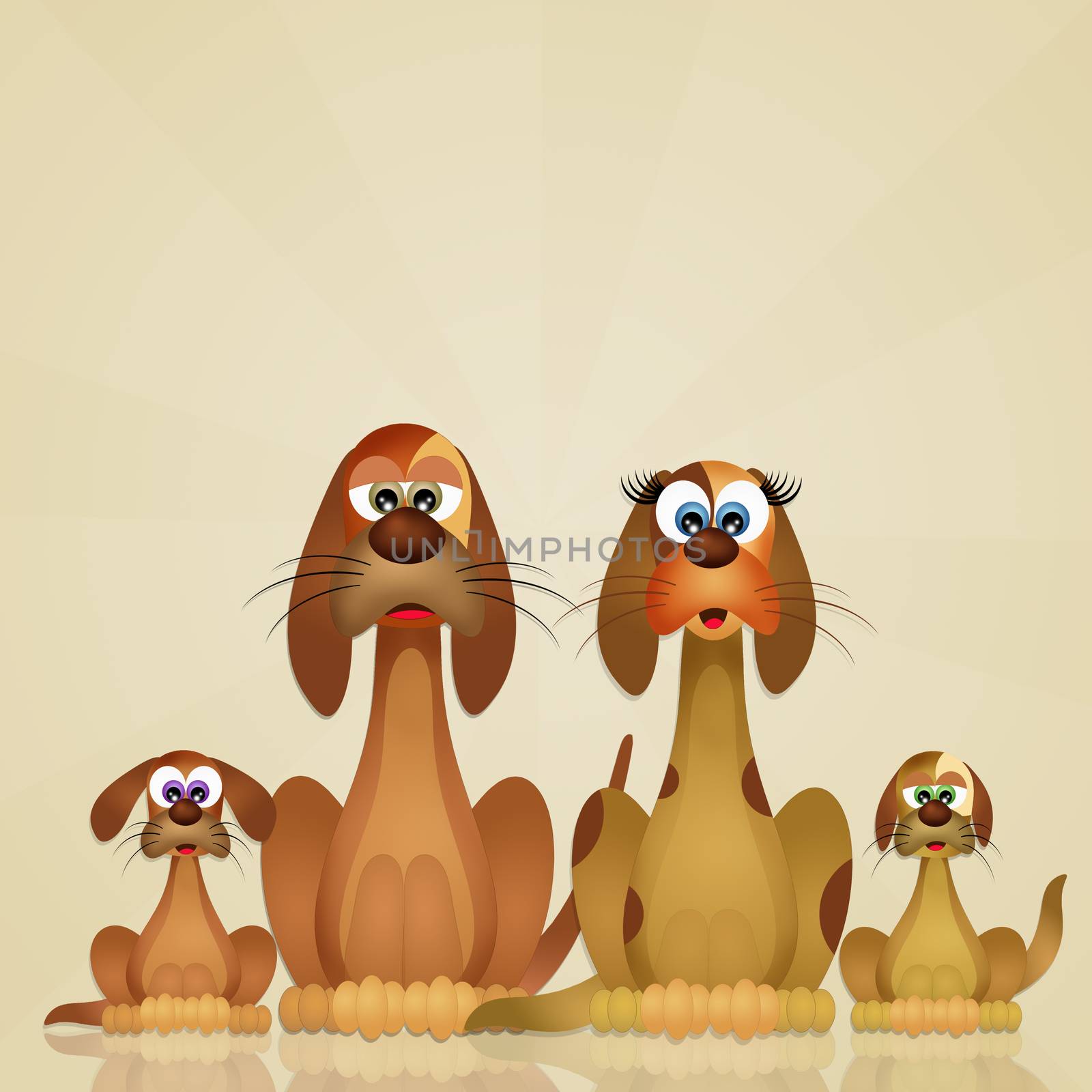 family of dogs by adrenalina