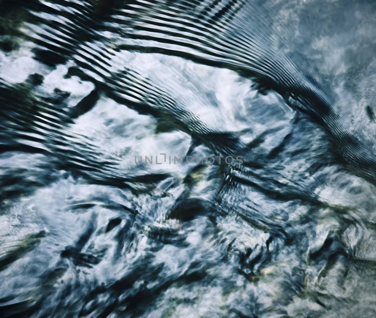 Abstract background dark line on the water level of the river