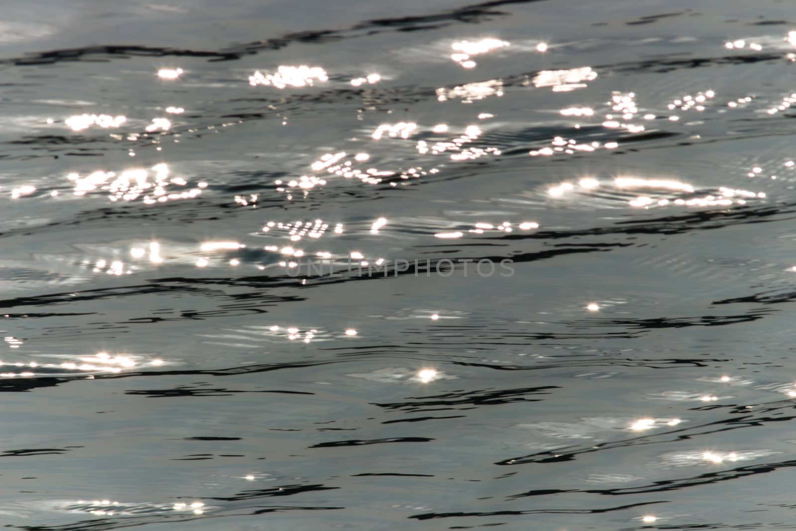 Lake Surface Ripples with sun light reflected on it.