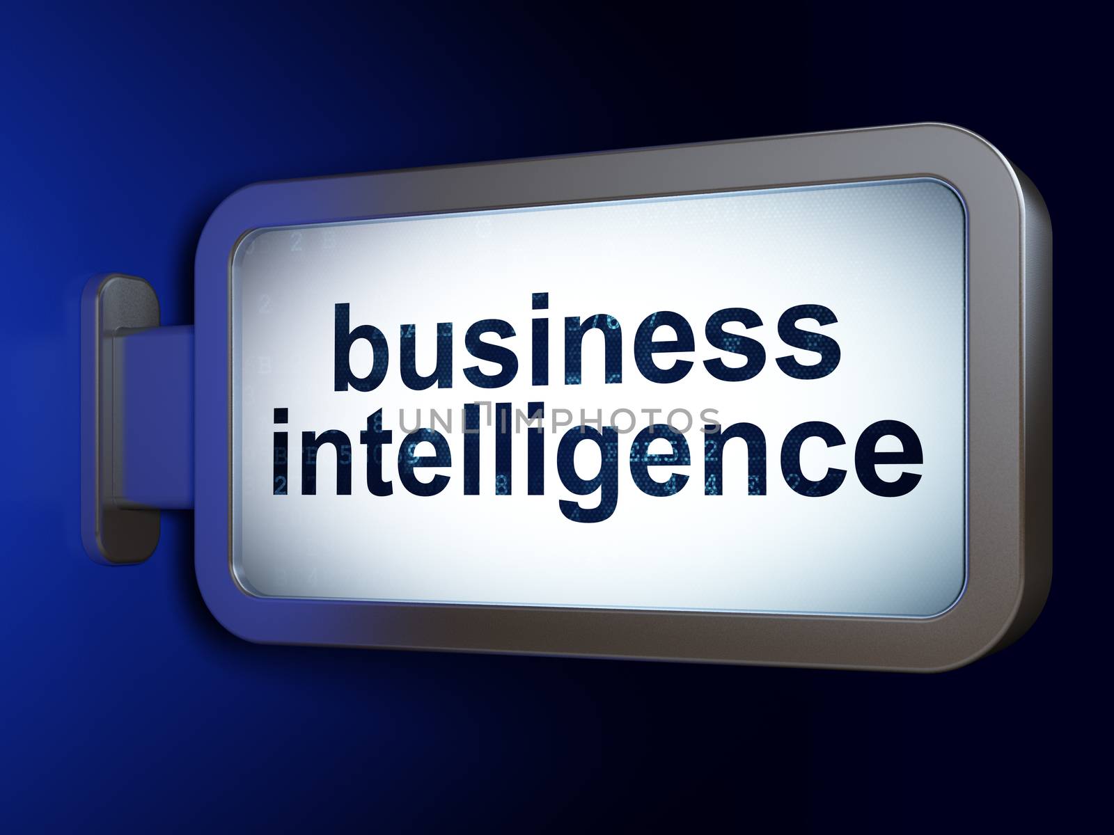 Finance concept: Business Intelligence on billboard background by maxkabakov