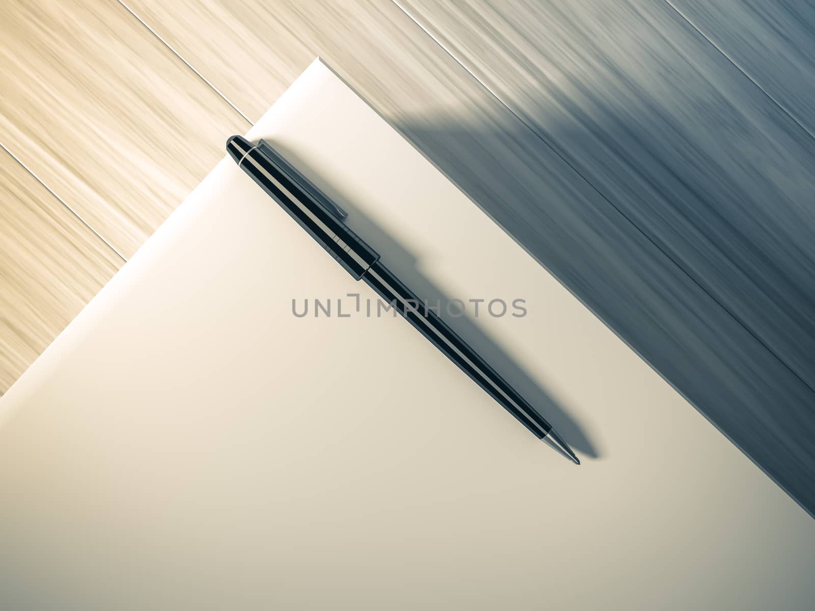 High angle view of a setting table of business workplace, shot in office, home work space