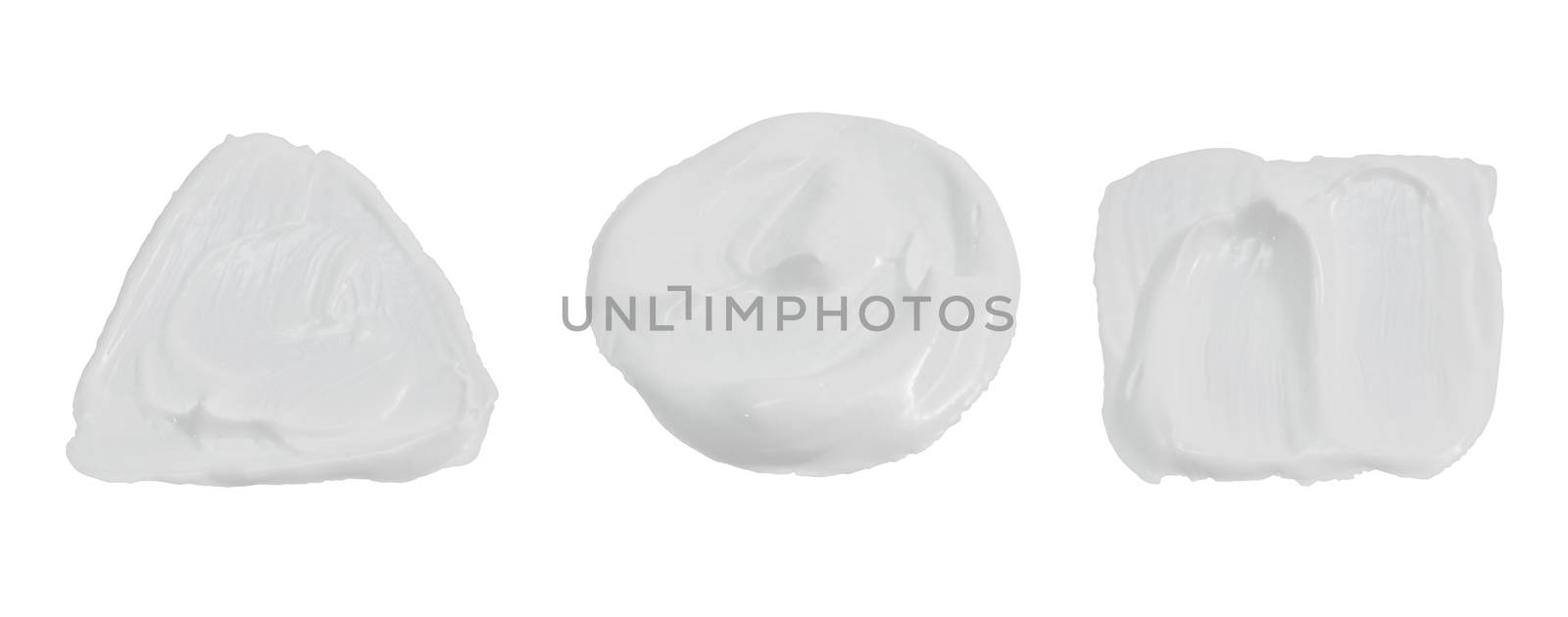 White color paint isolated on white  by chingraph