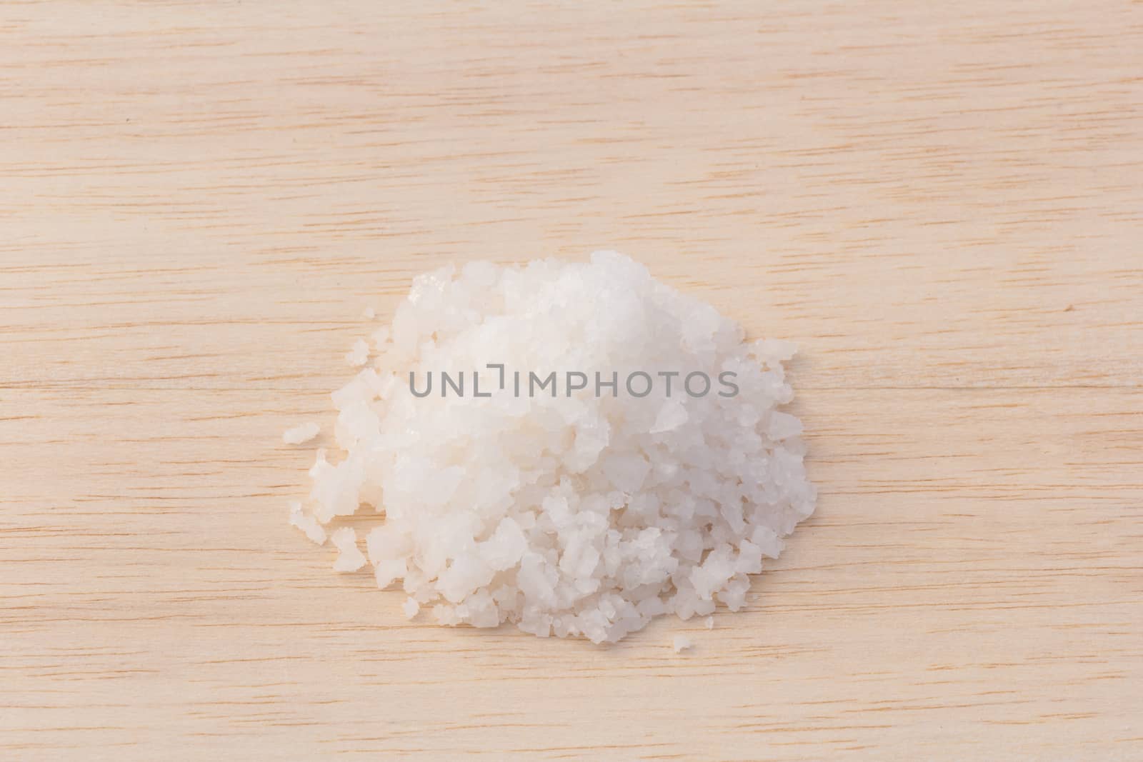 salt crystal on wood background by chingraph
