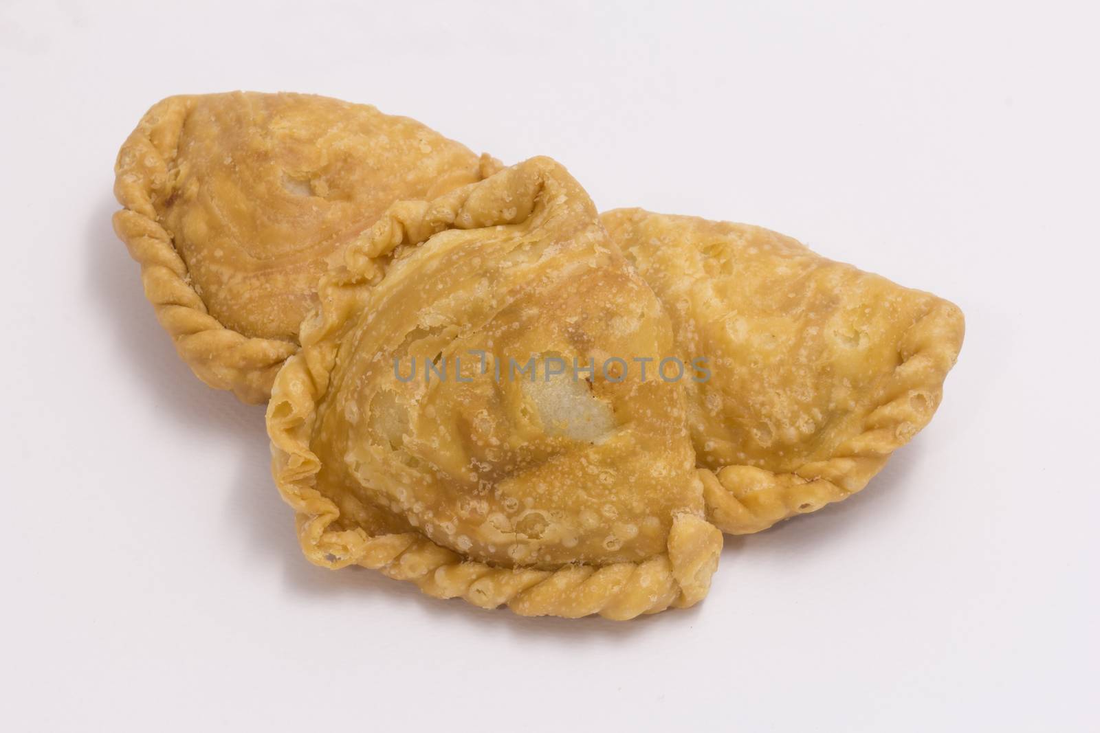 curry puff isolate on white background