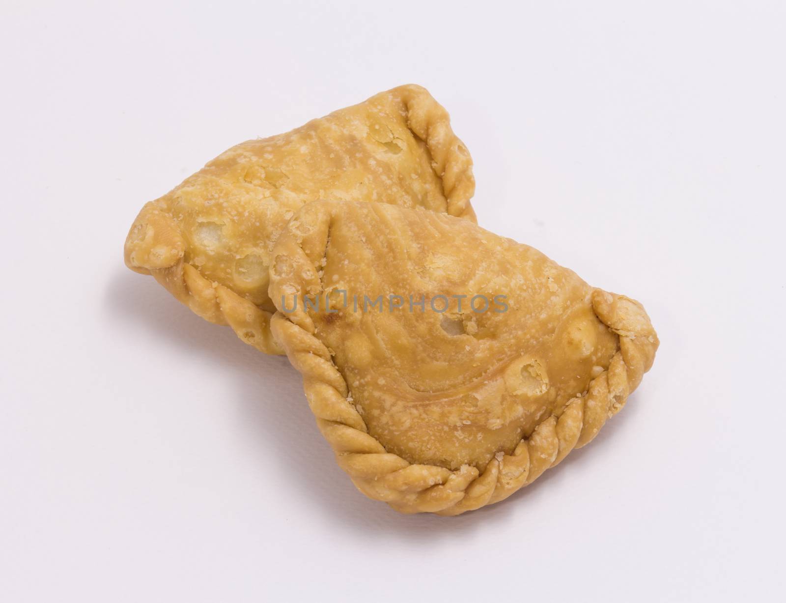 curry puff isolate on white background