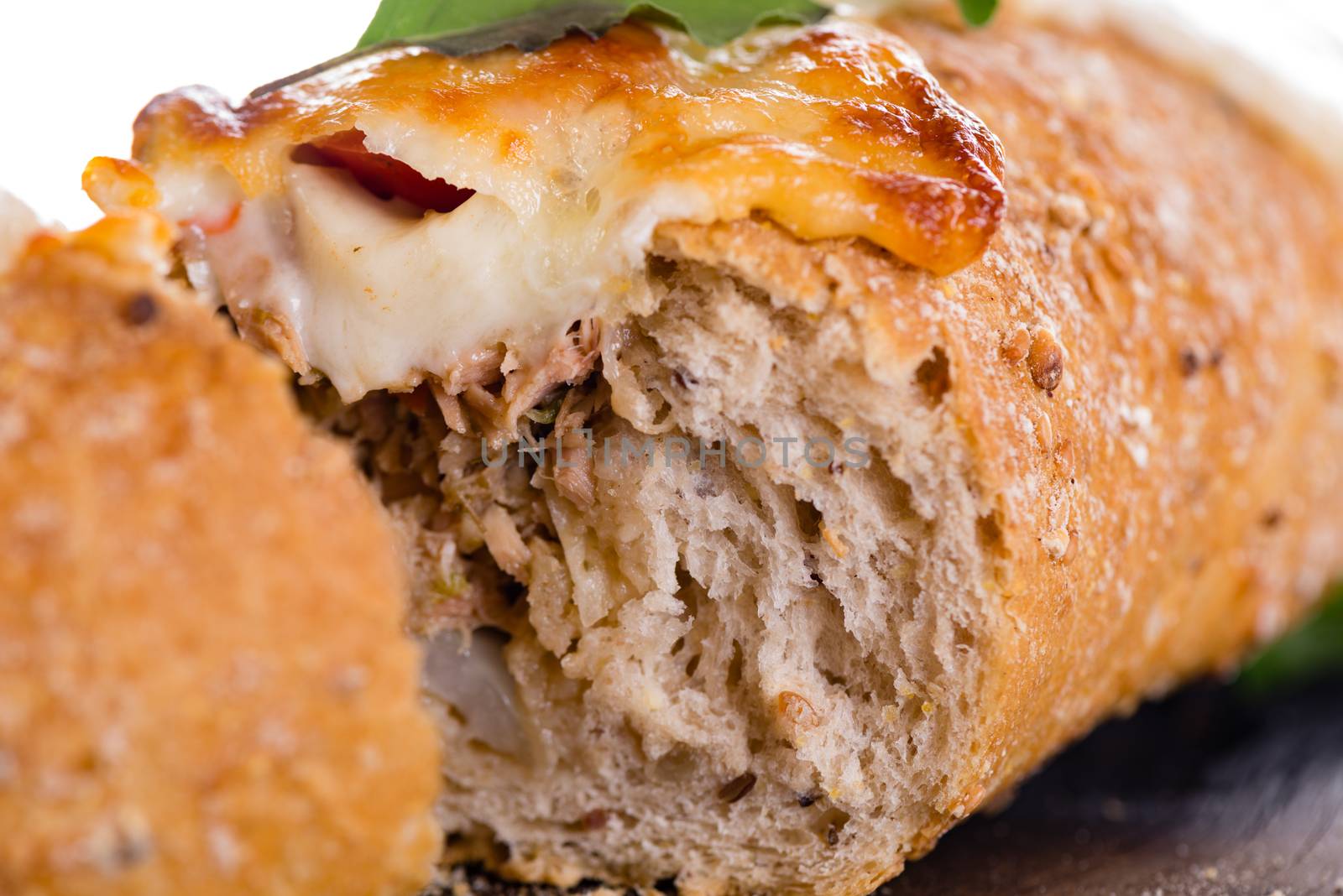 pizza baguette with mozzarella by p.studio66