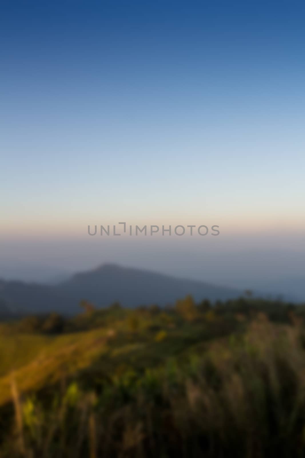 mountain blurred background