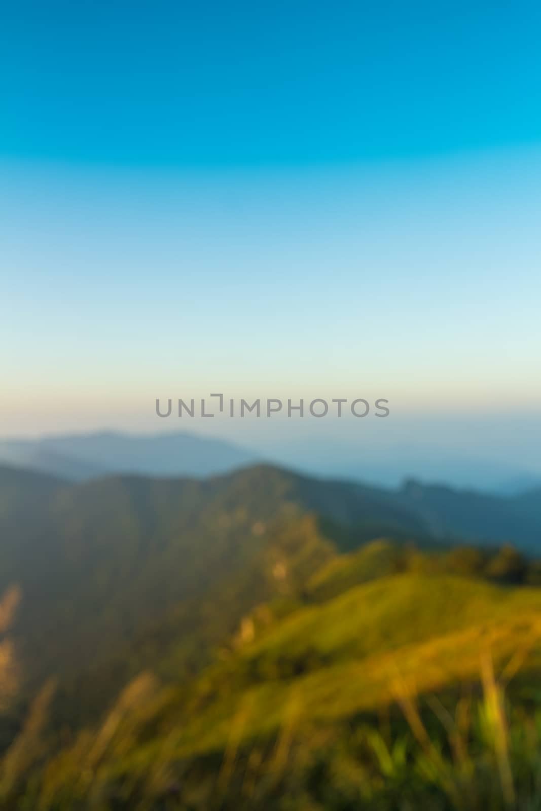 mountain blurred background