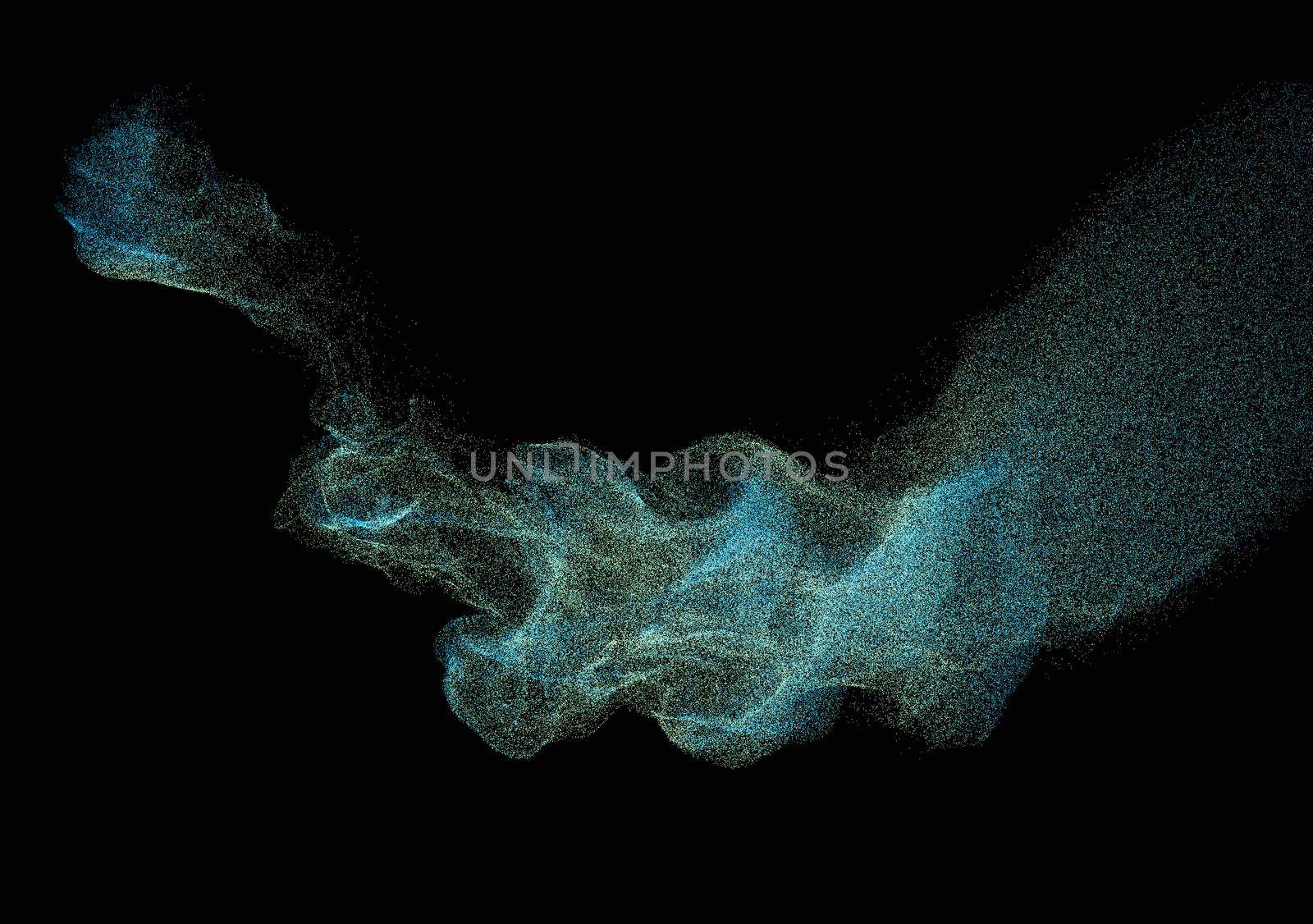 Abstract Smoke particle background,Ink particle by chingraph