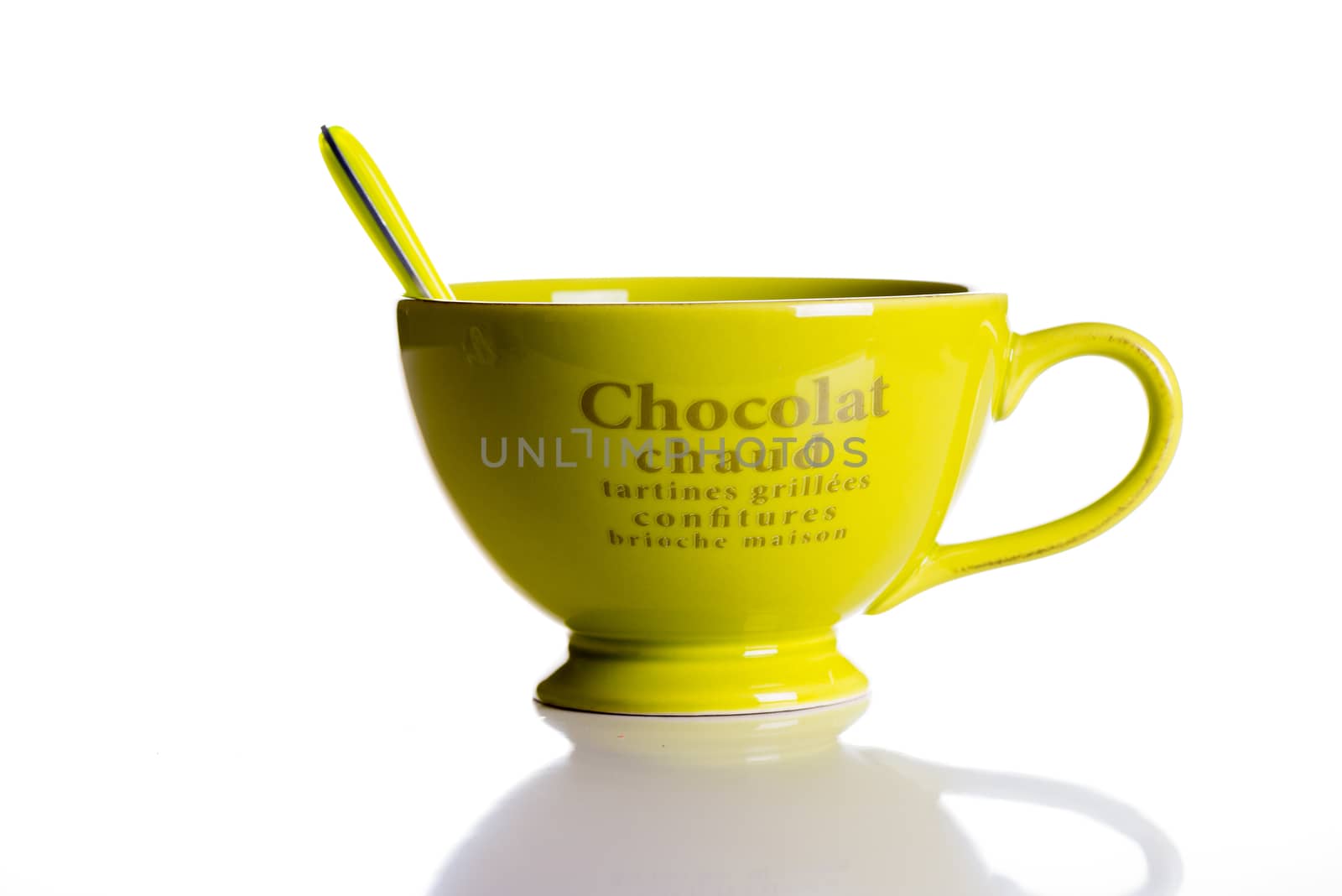 Green jumbo chocolate mug by p.studio66