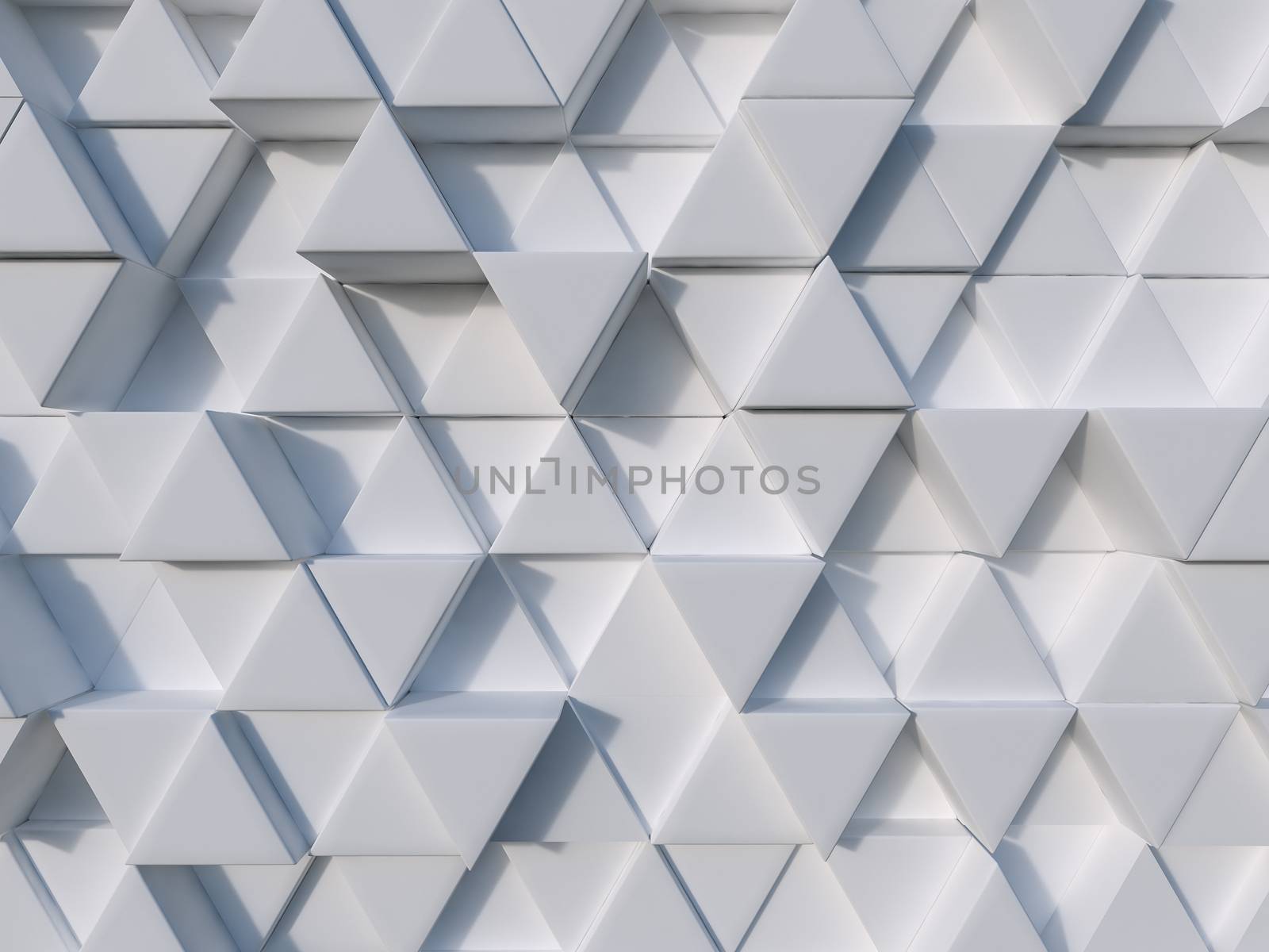 White abstract 3d triangle background by chingraph