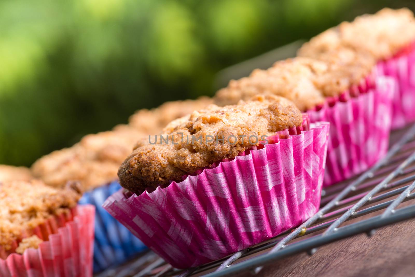 Coffee Cake Muffins as outdoor photo