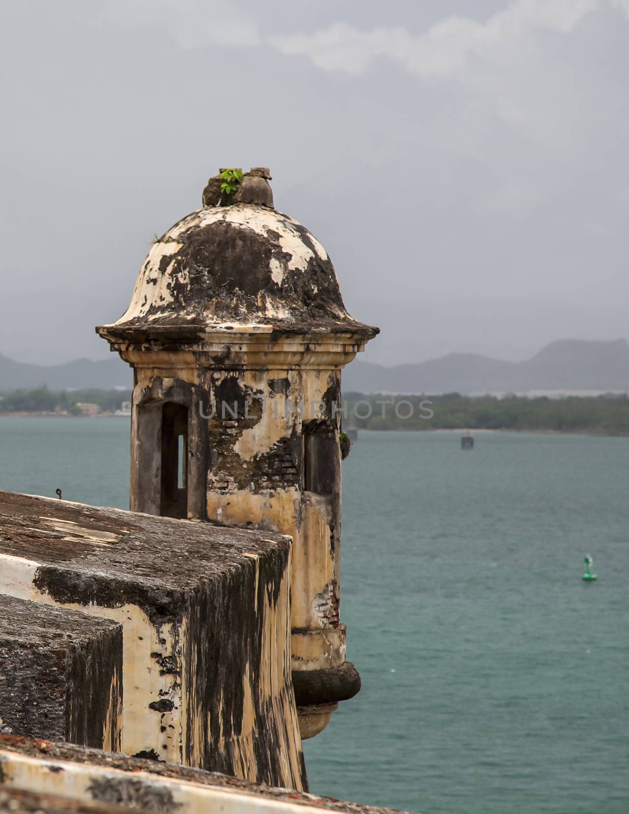 Guardhouse Over San Juan Harbor by teacherdad48@yahoo.com