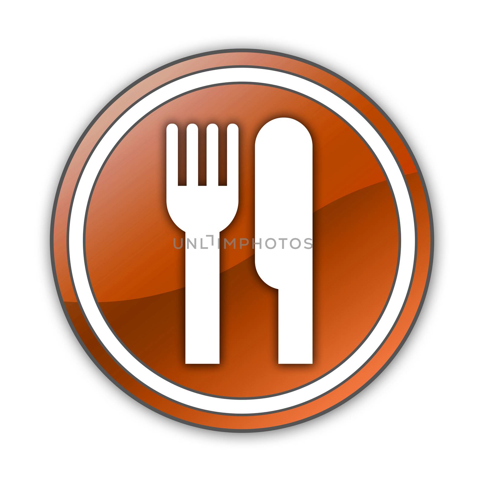 Icon, Button, Pictogram with Eatery, Restaurant symbol