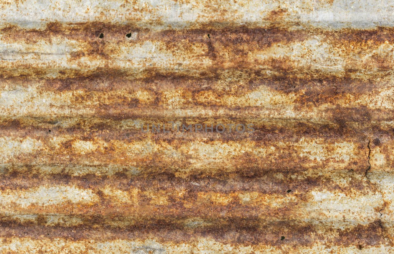 Rusty corrugated metal roofing texture by chingraph