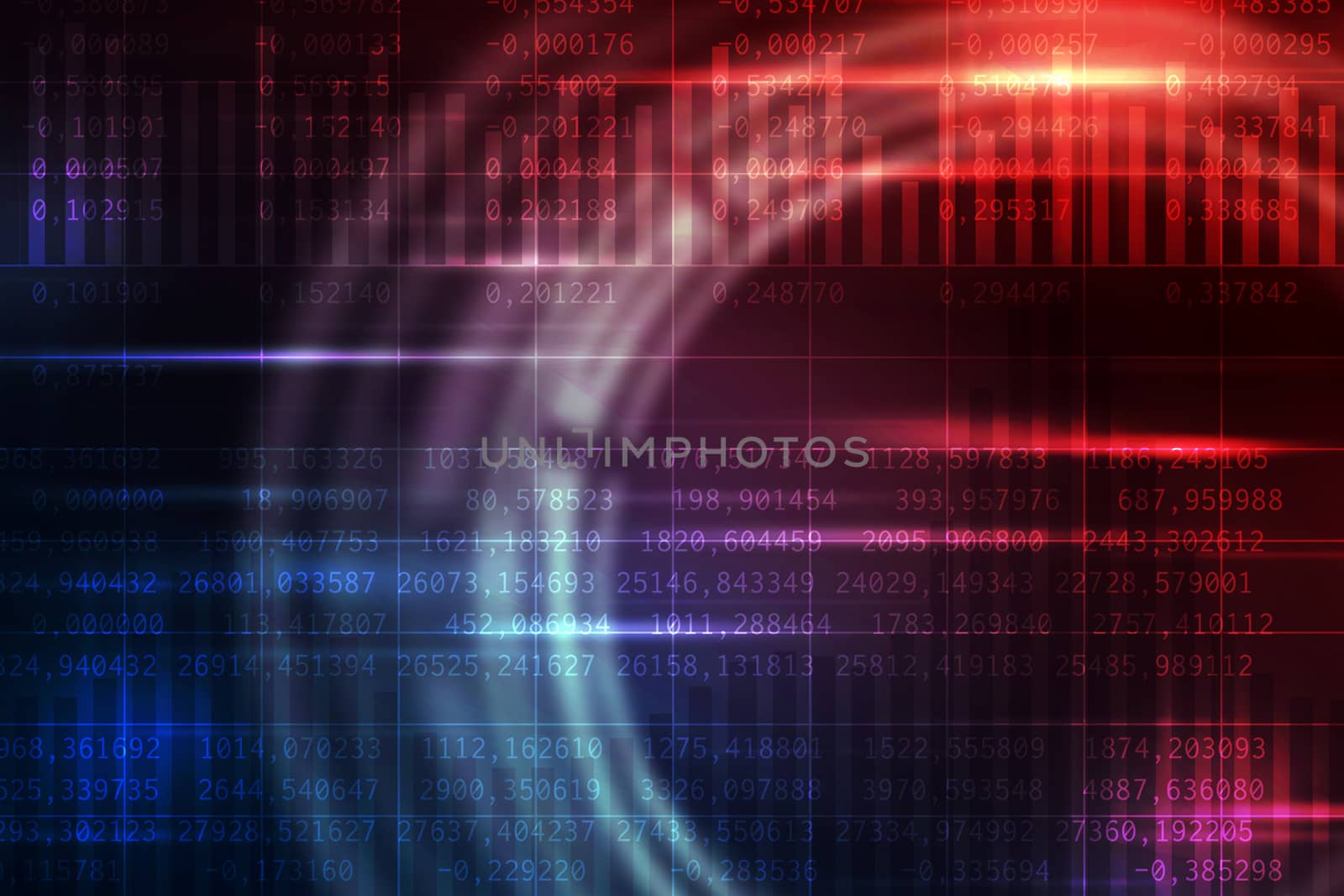 Abstract colorful background with figures and circles