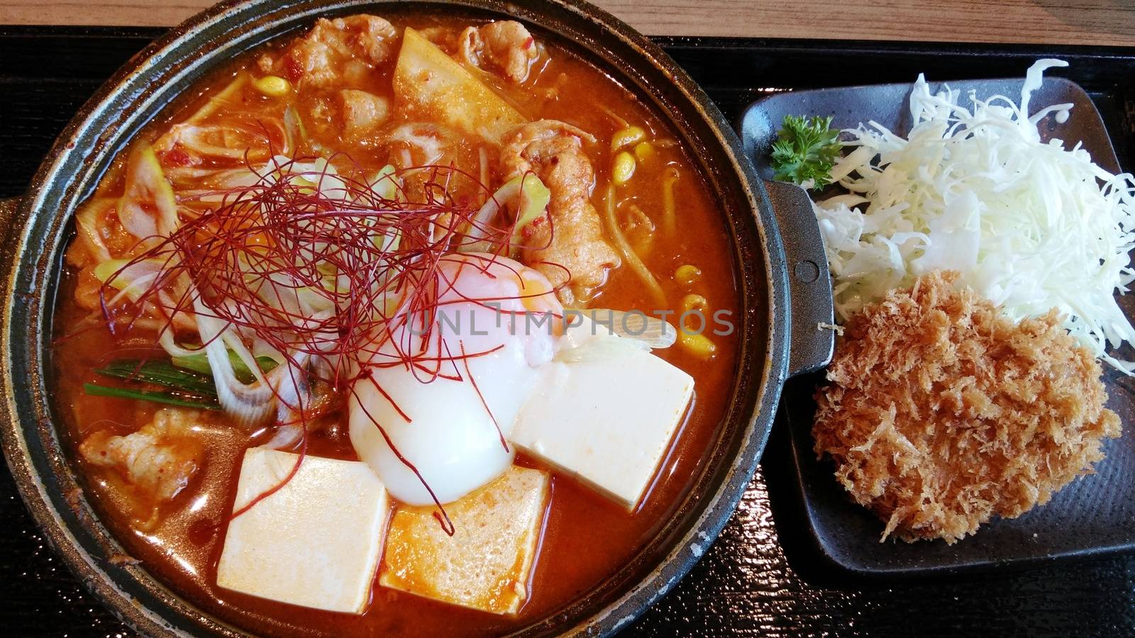 Japanese Kimji Food with Tonkatsu by Sevenskyx