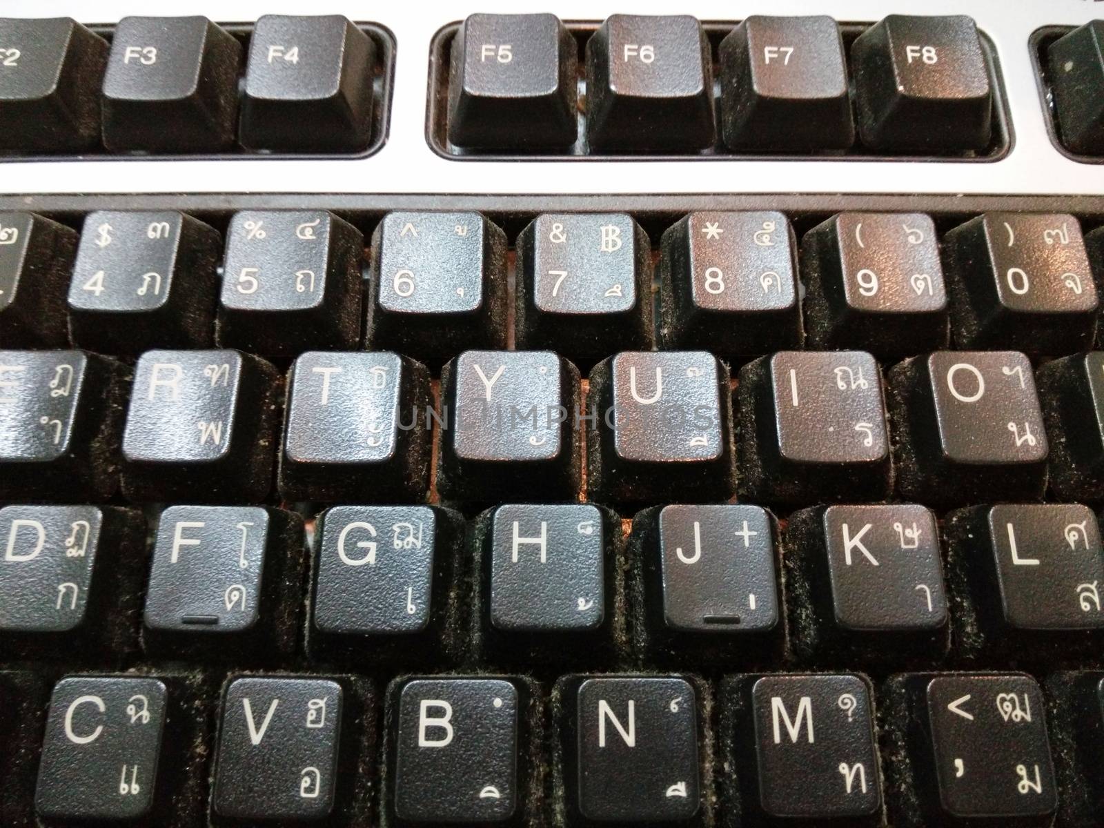 Close-up of Black Computer Keyboard