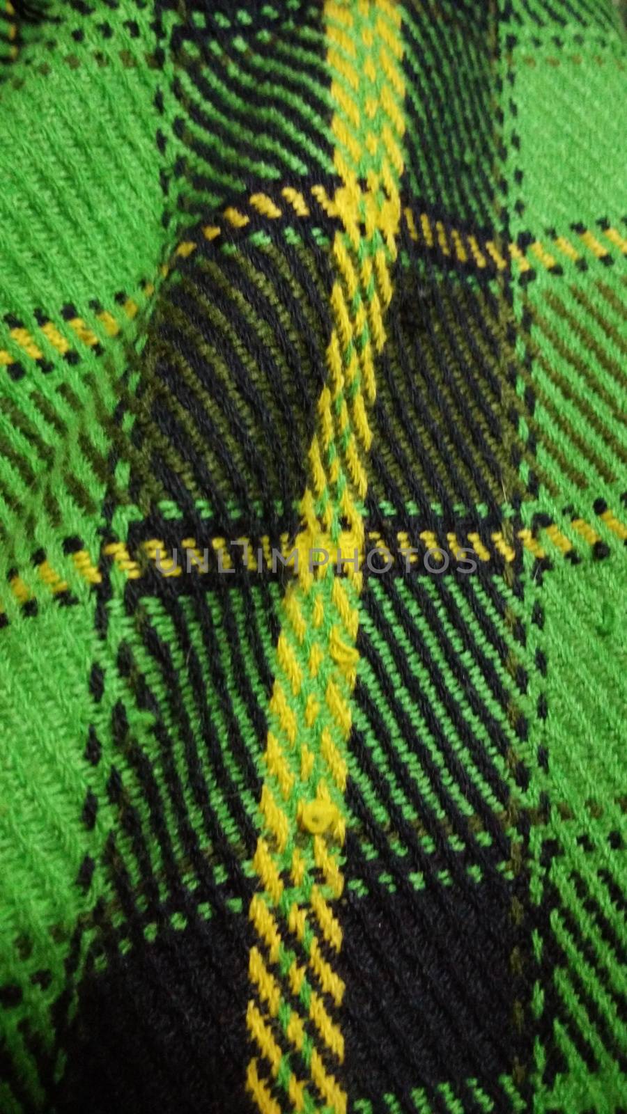 Close-up of Green Blanket Style
