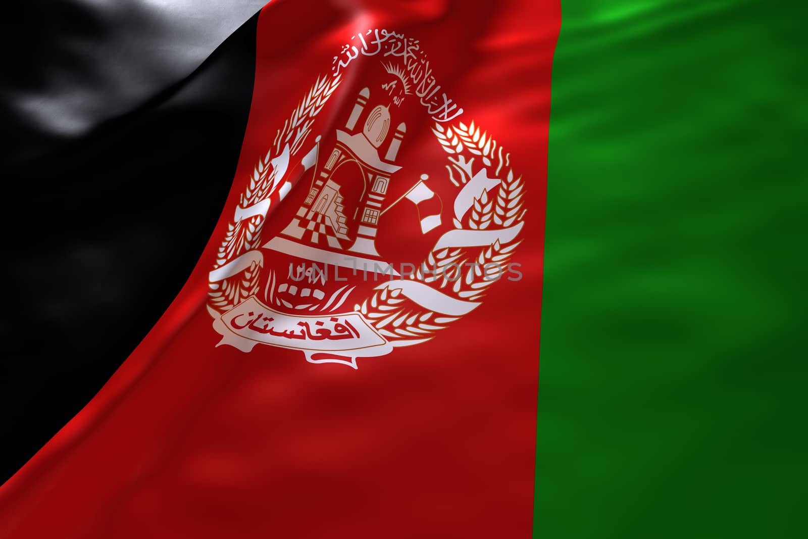 Afghanistan flag background by chingraph