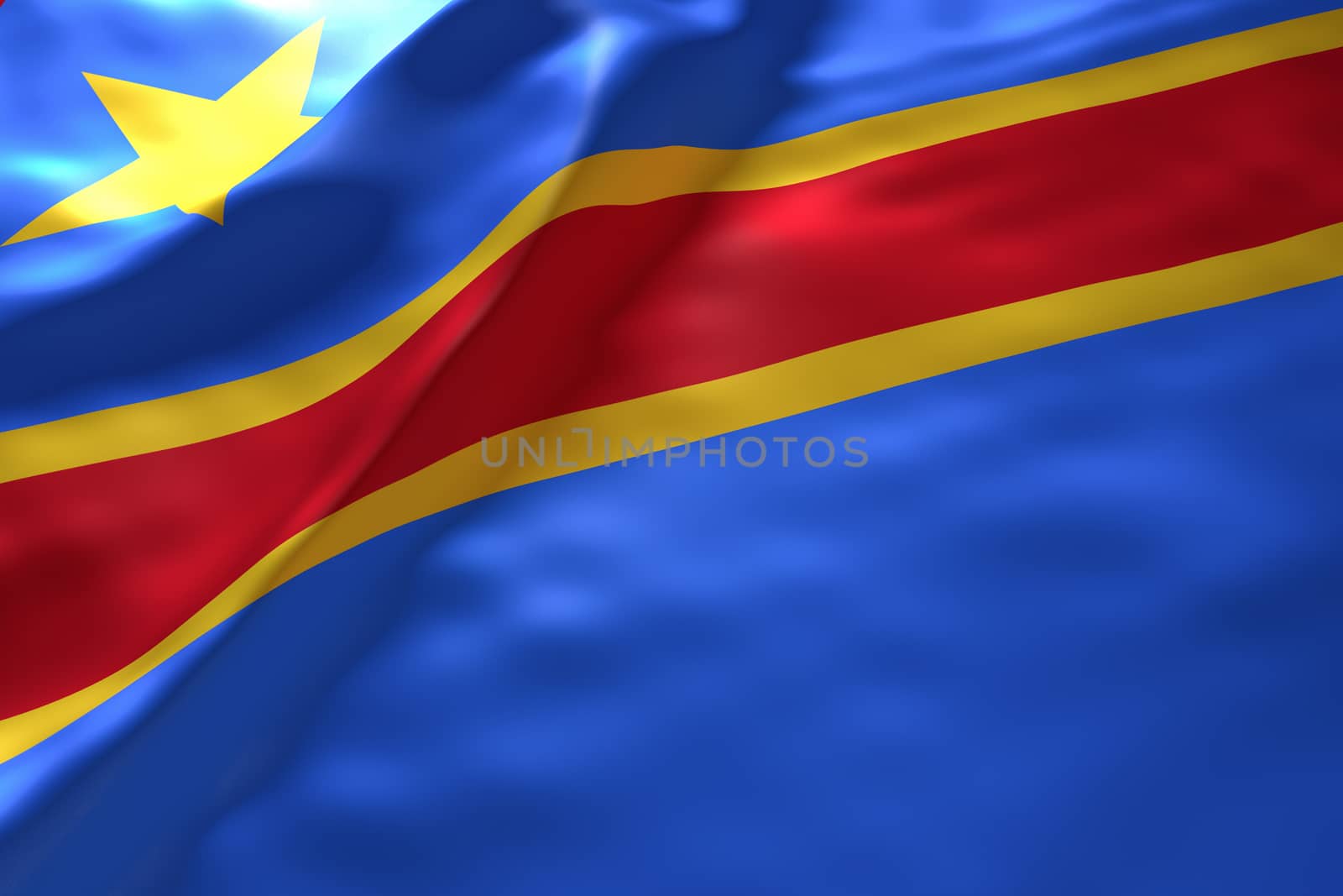 Congo flag background by chingraph