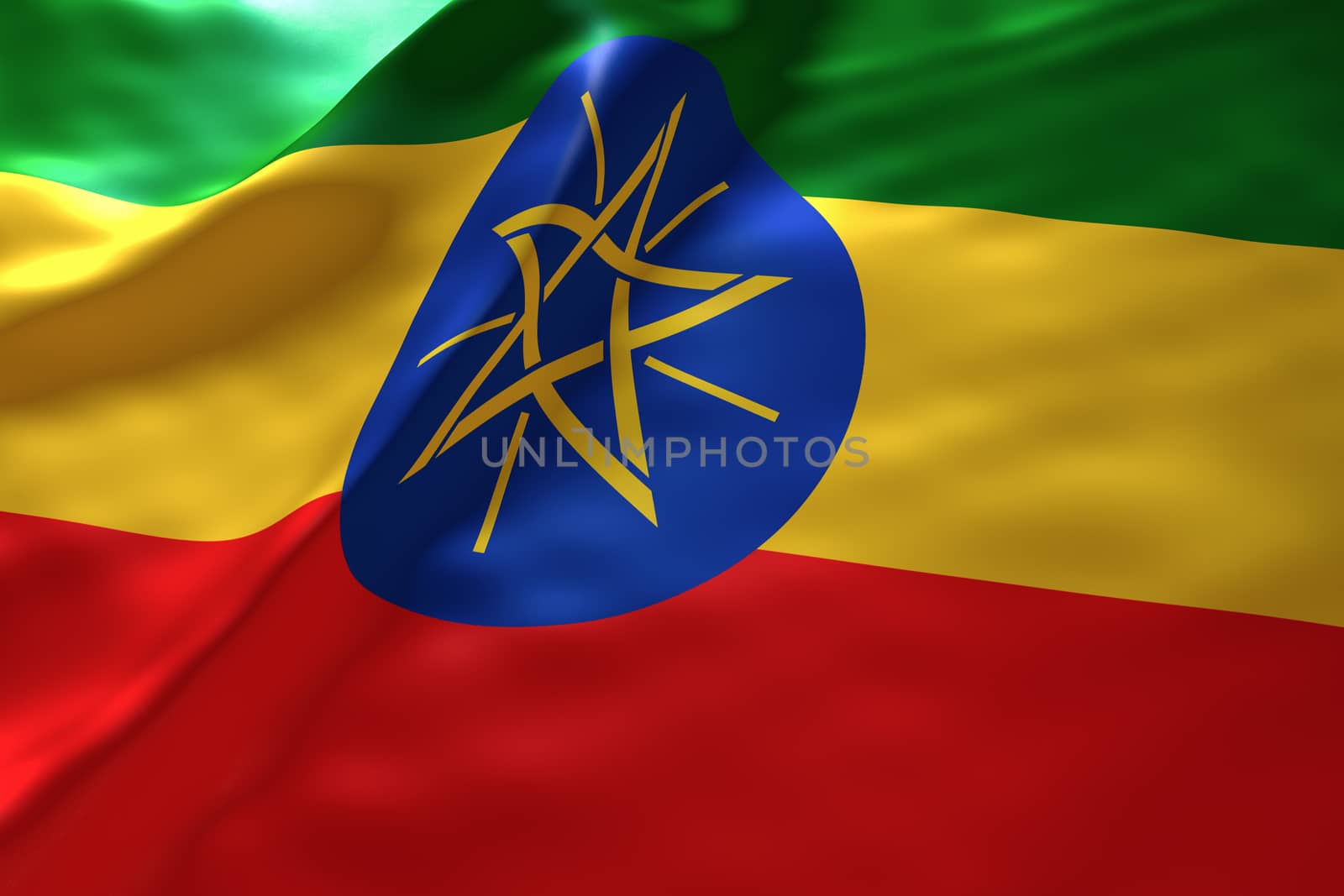 Ethiopia flag background by chingraph