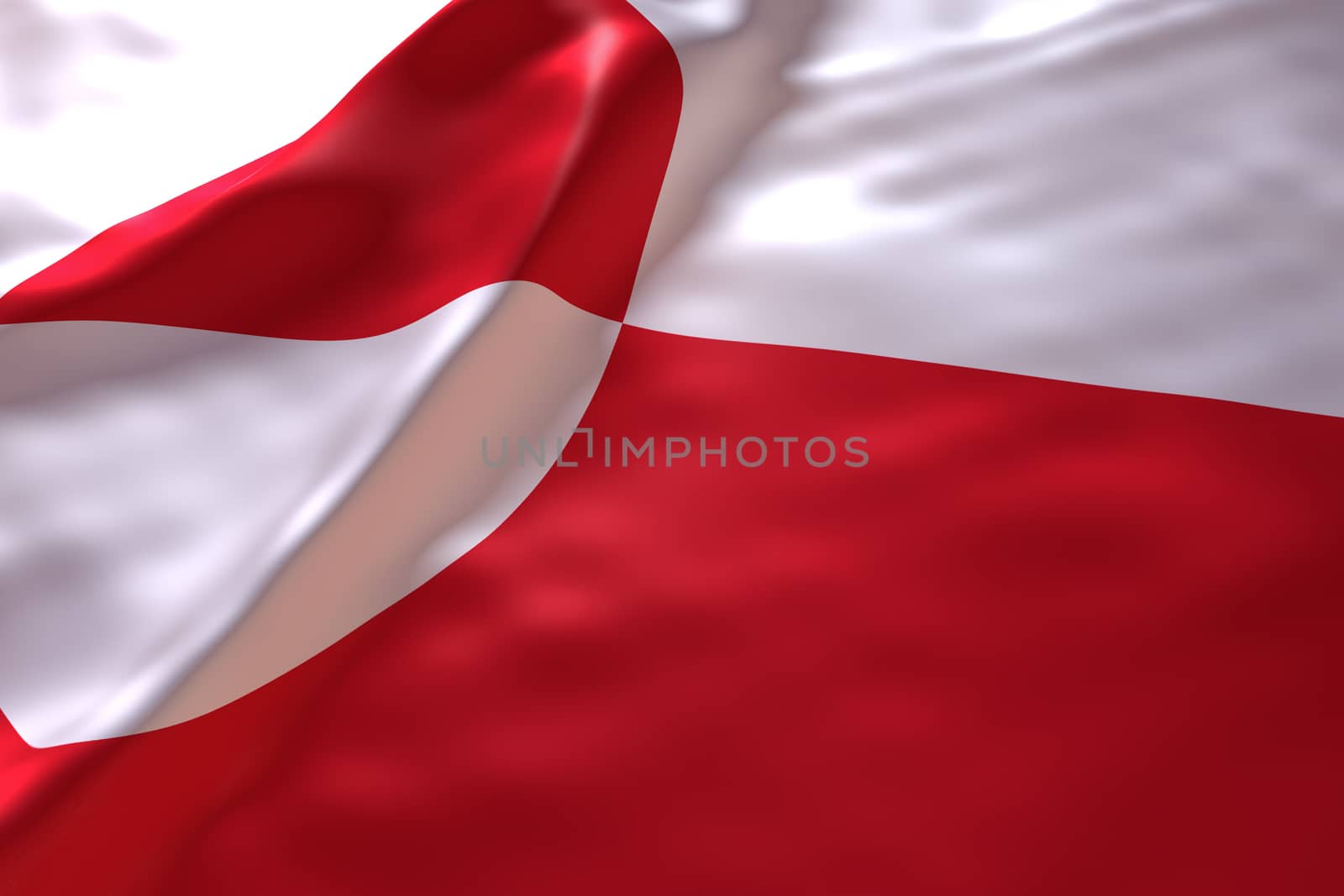 Greenland flag background by chingraph