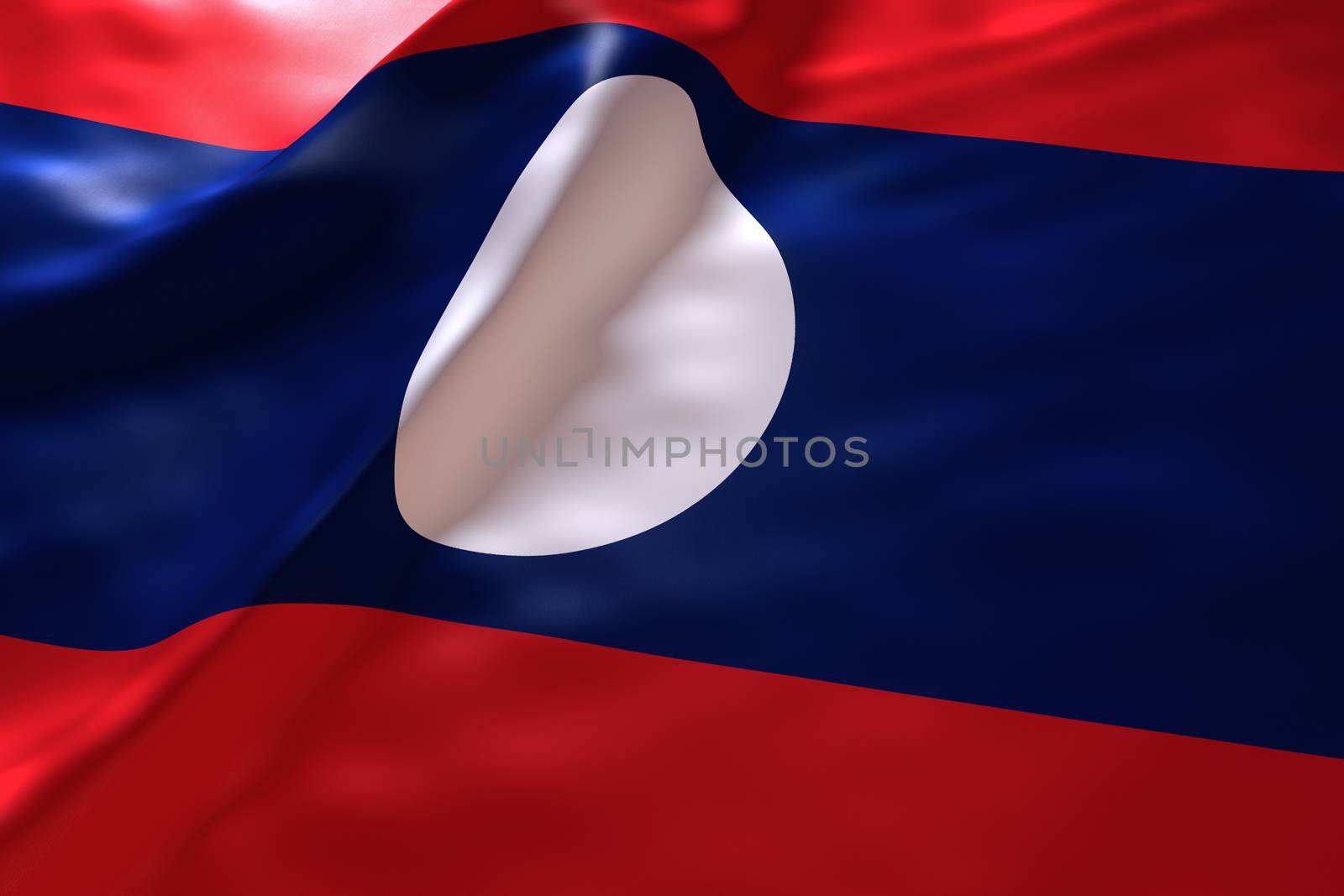 Laos flag background by chingraph