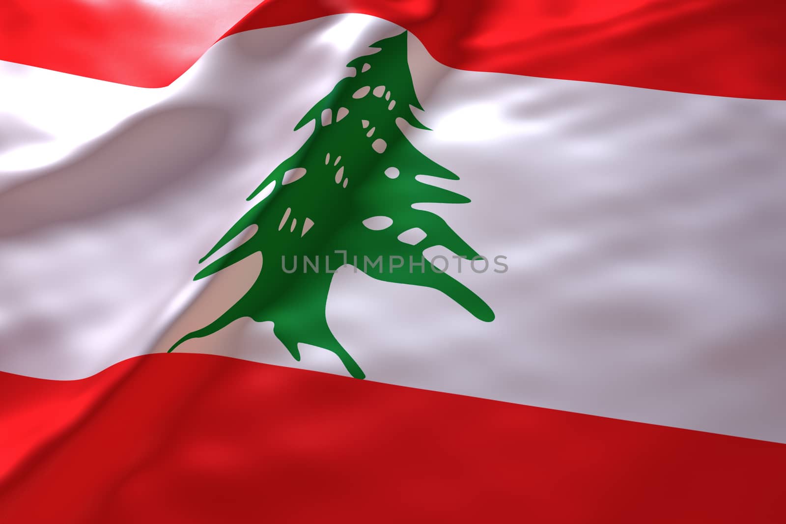 Lebanon flag background by chingraph