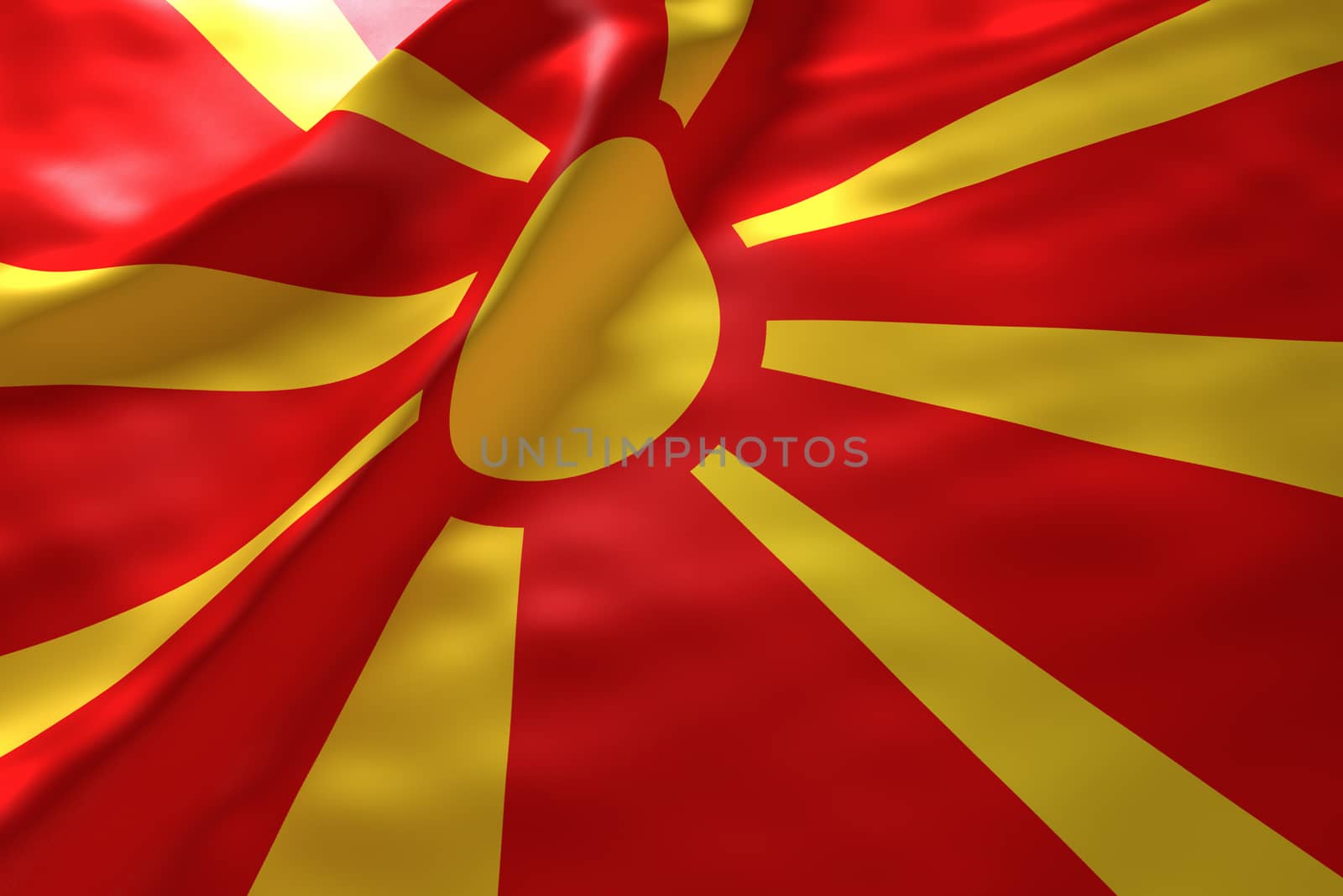 Macedonia flag background by chingraph