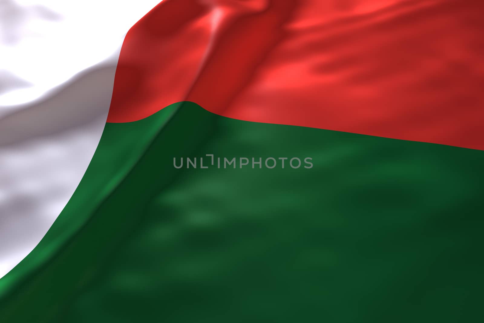 Madagascar flag background by chingraph