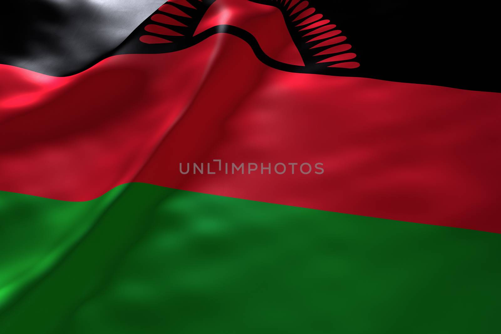 Malawi flag background by chingraph