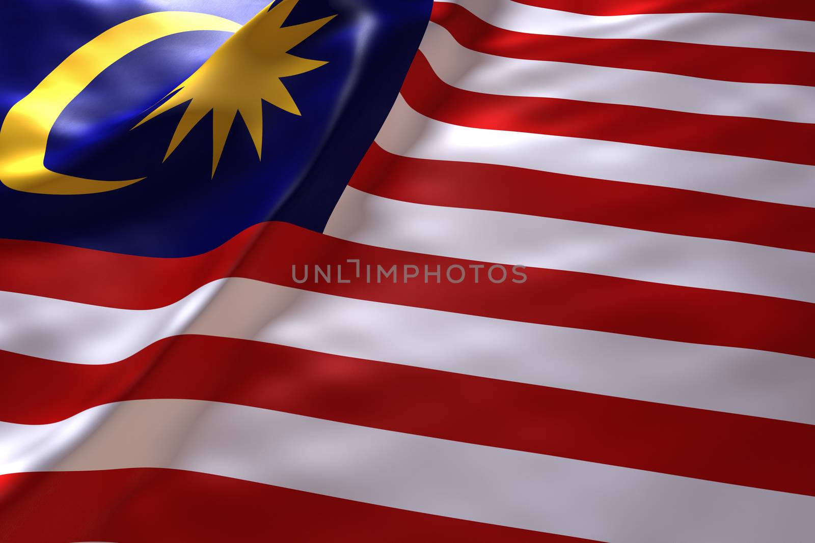 Malaysia flag background by chingraph