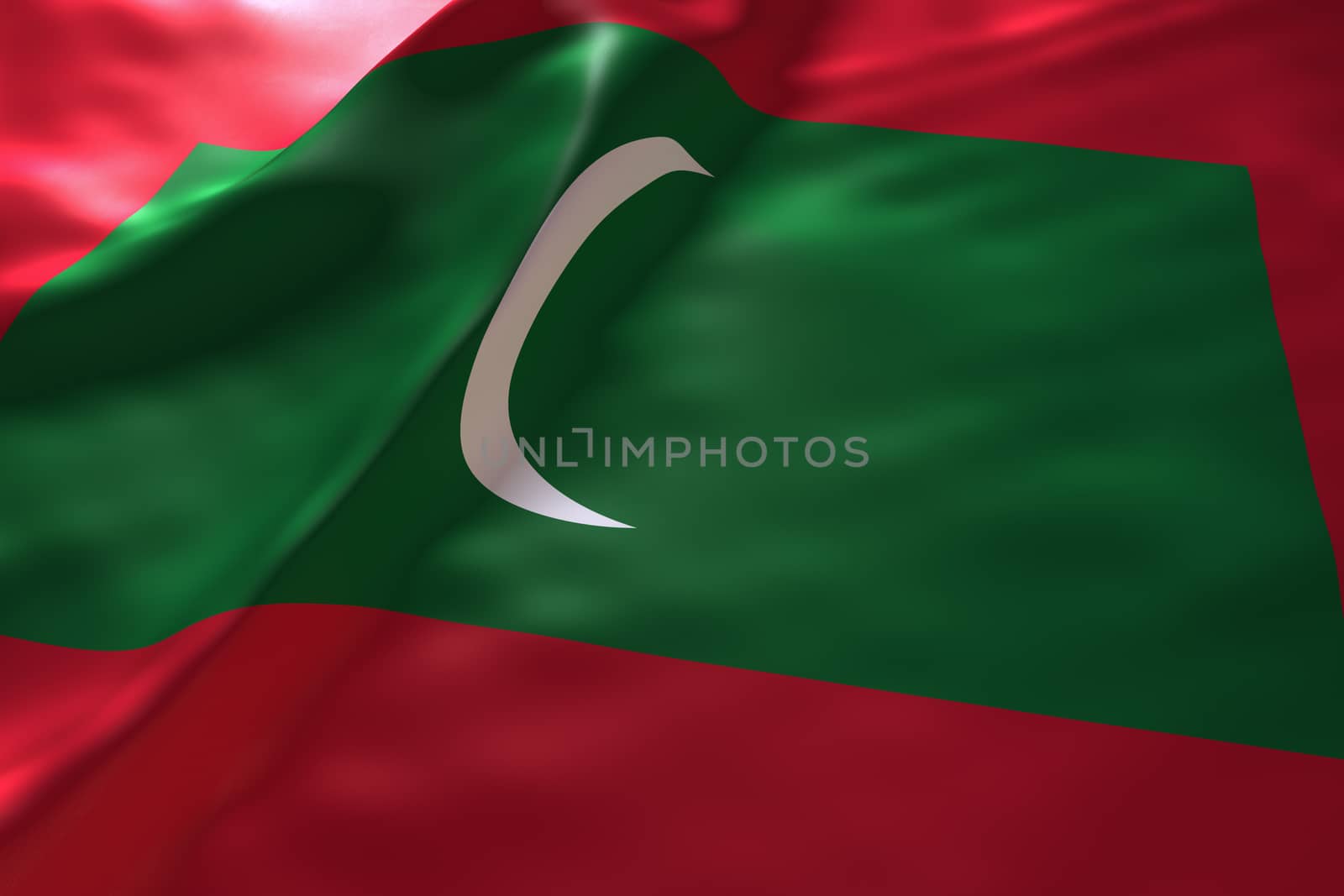 Maldives flag background by chingraph