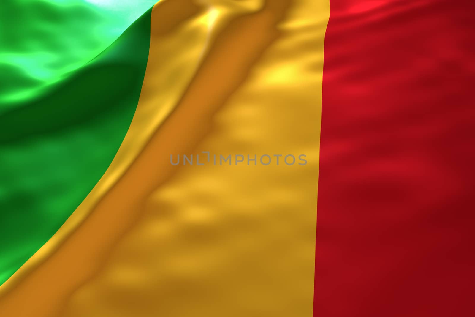 Mali flag background by chingraph