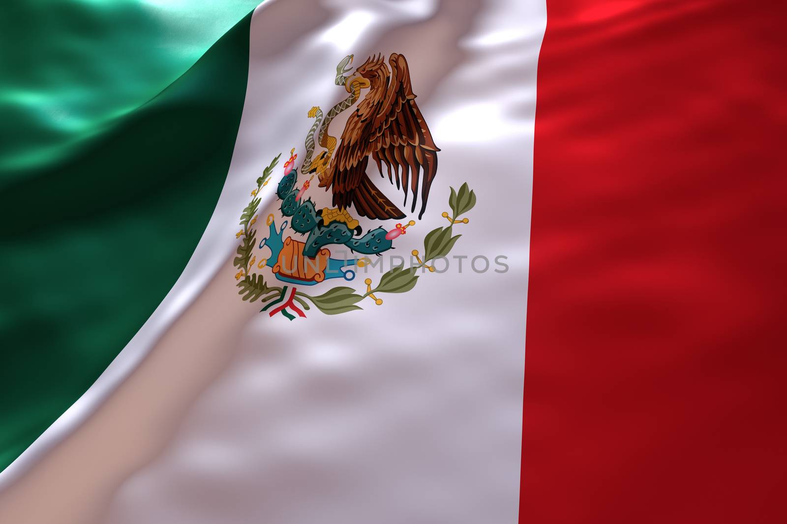 Mexico flag background by chingraph