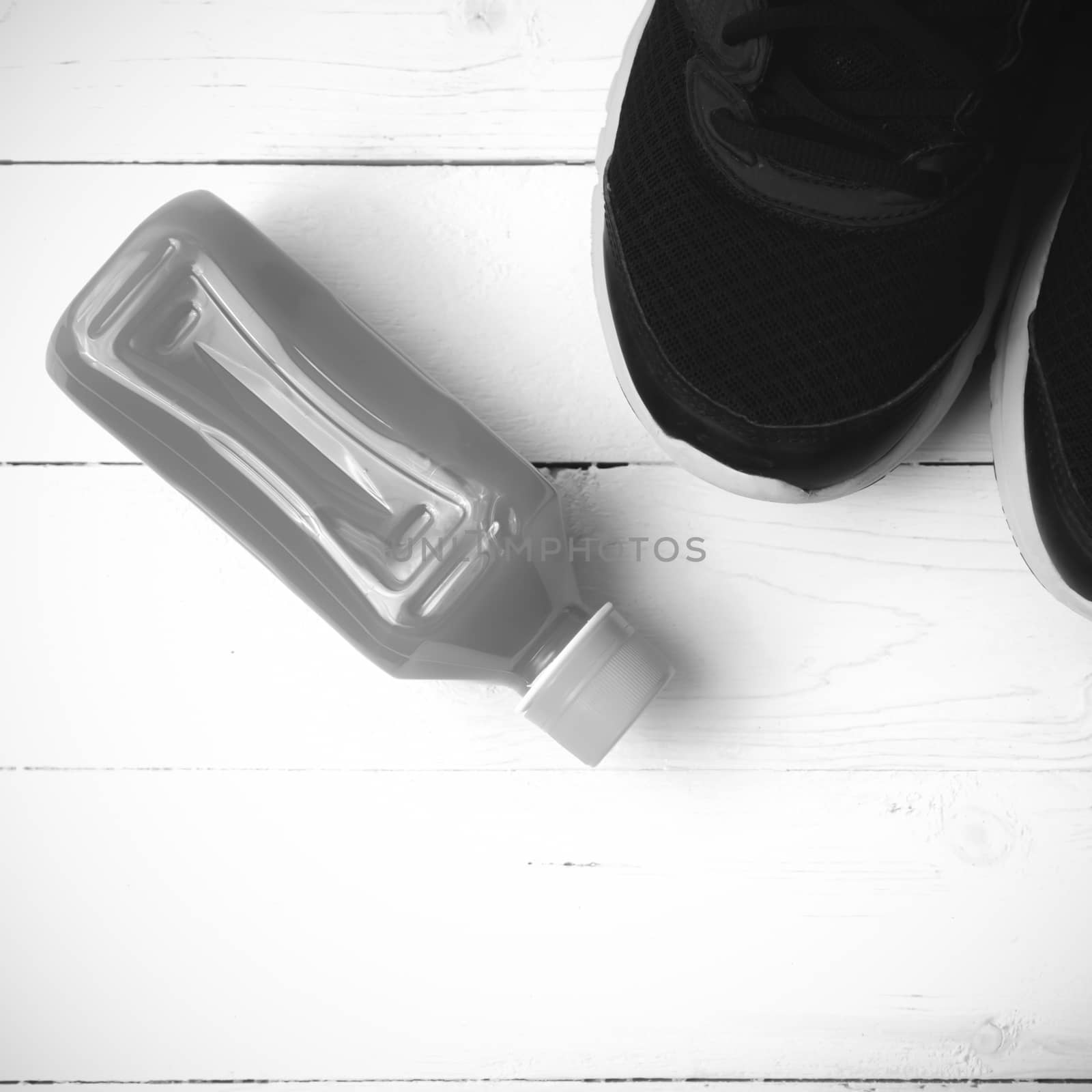 running shoes and orange juice black and white tone color style by ammza12