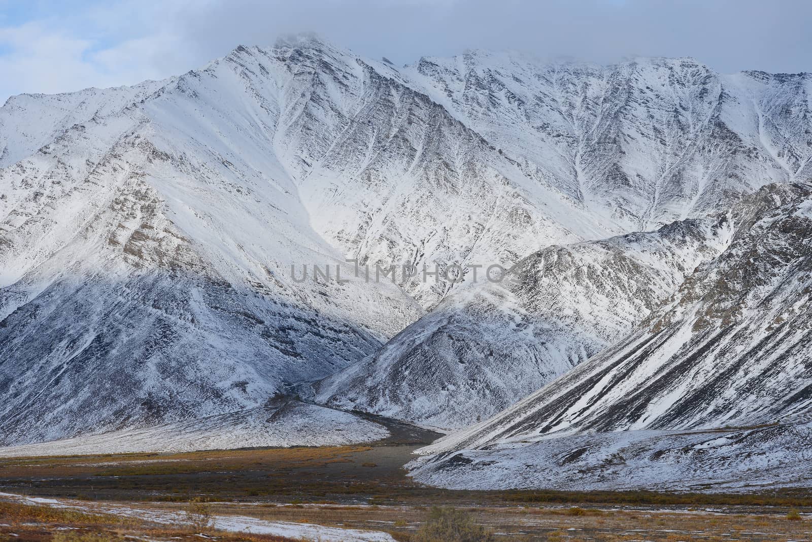 snow mountain in northern alaska