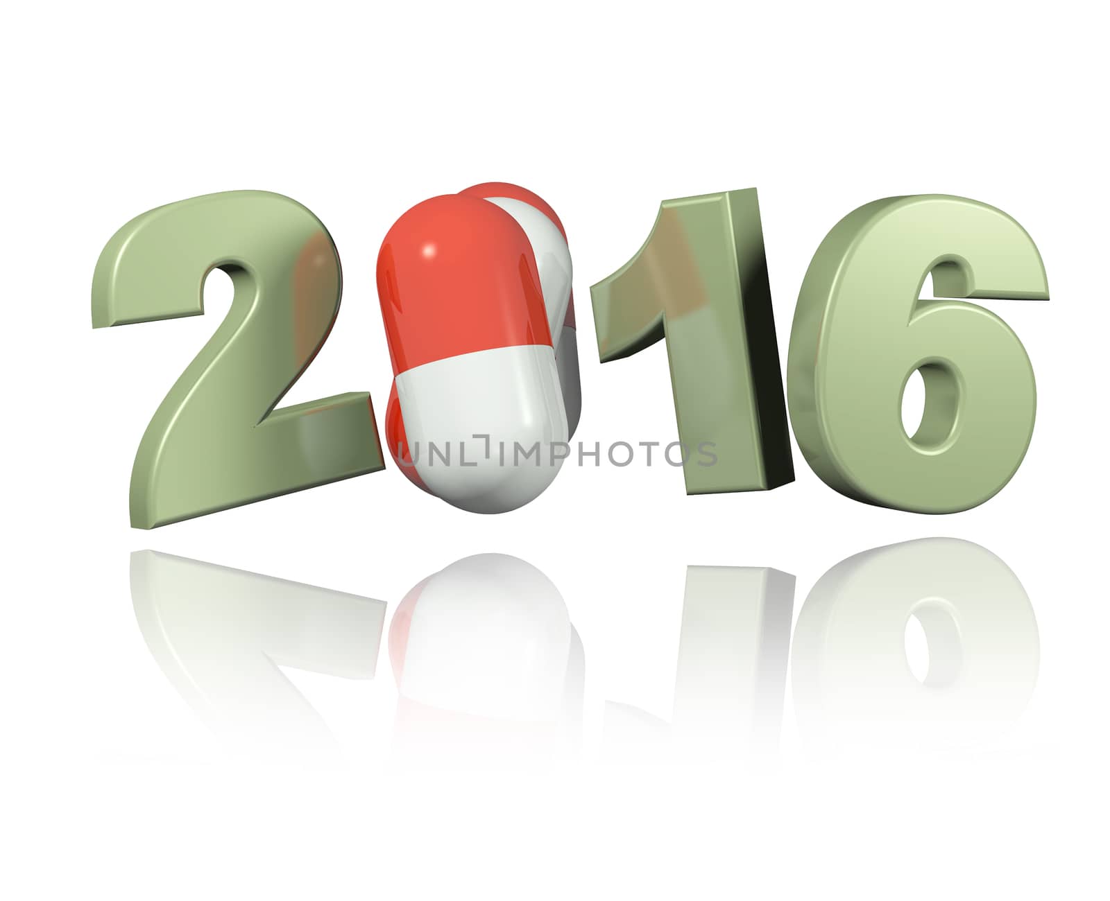 Pills 2016 design with a White Background