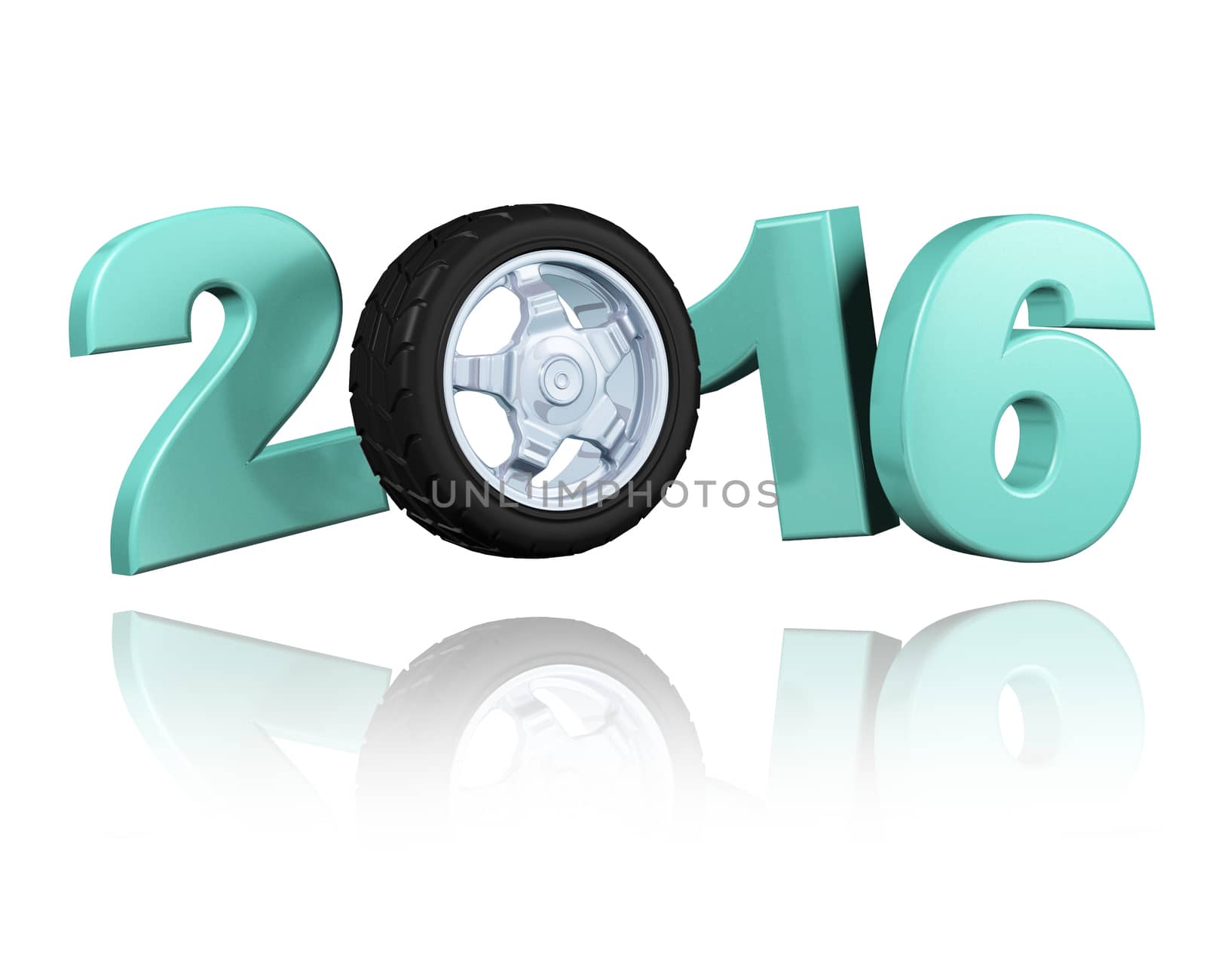 Wheel 2016 design with a white background