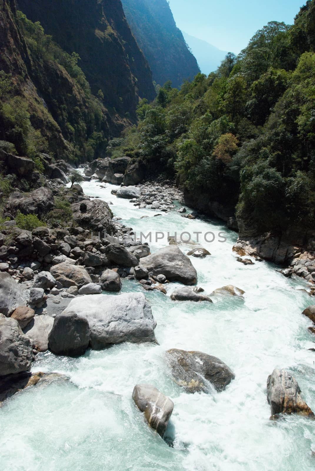 Marsyangdi river, Tibet. by vapi