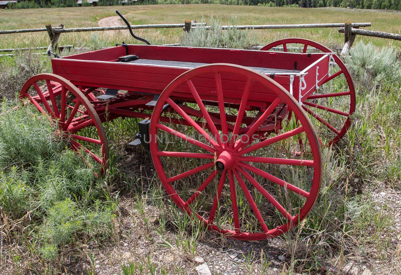 Red Wagon, Jackson Hole, Wyoming